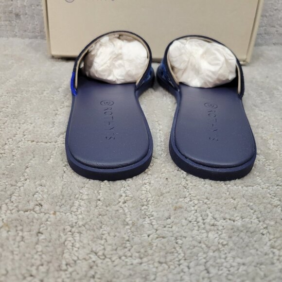 Rothy's The Slide Azure Camo Spot Slip On Sandals Women's Size US 8, 8.5 - Picture 5 of 10